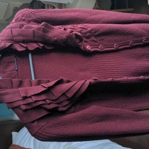 Elie Tahari Merino Wool Knit Cardigan, V neck, 100% fine Wool